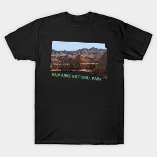 South Dakota State Outline (Badlands National Park) T-Shirt